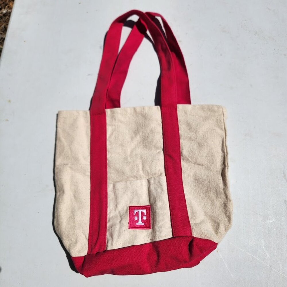 T-Mobile Mini Tote Cotton Canvas Bag Similar to Trader Joe's FAST SHIPPING! I sh